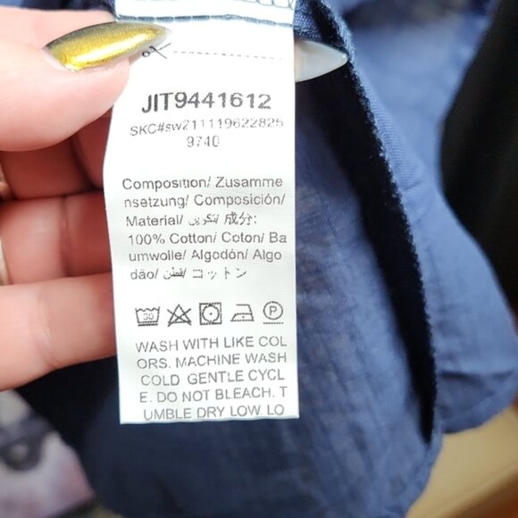 Navy Blue Sleeveless Oversized Shift Dress SzXXL - Picture 3 of 6